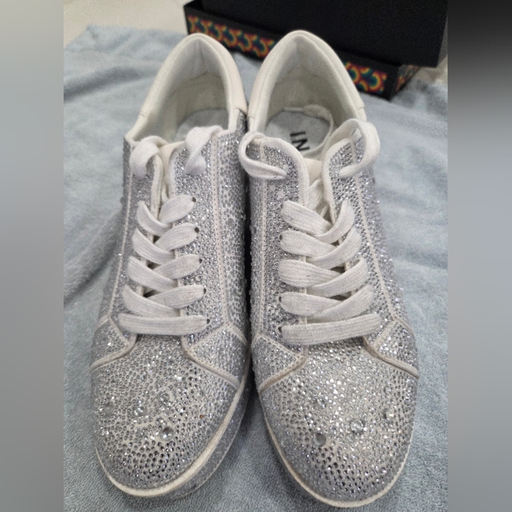 INC Silver Glitter Women's Sneakers